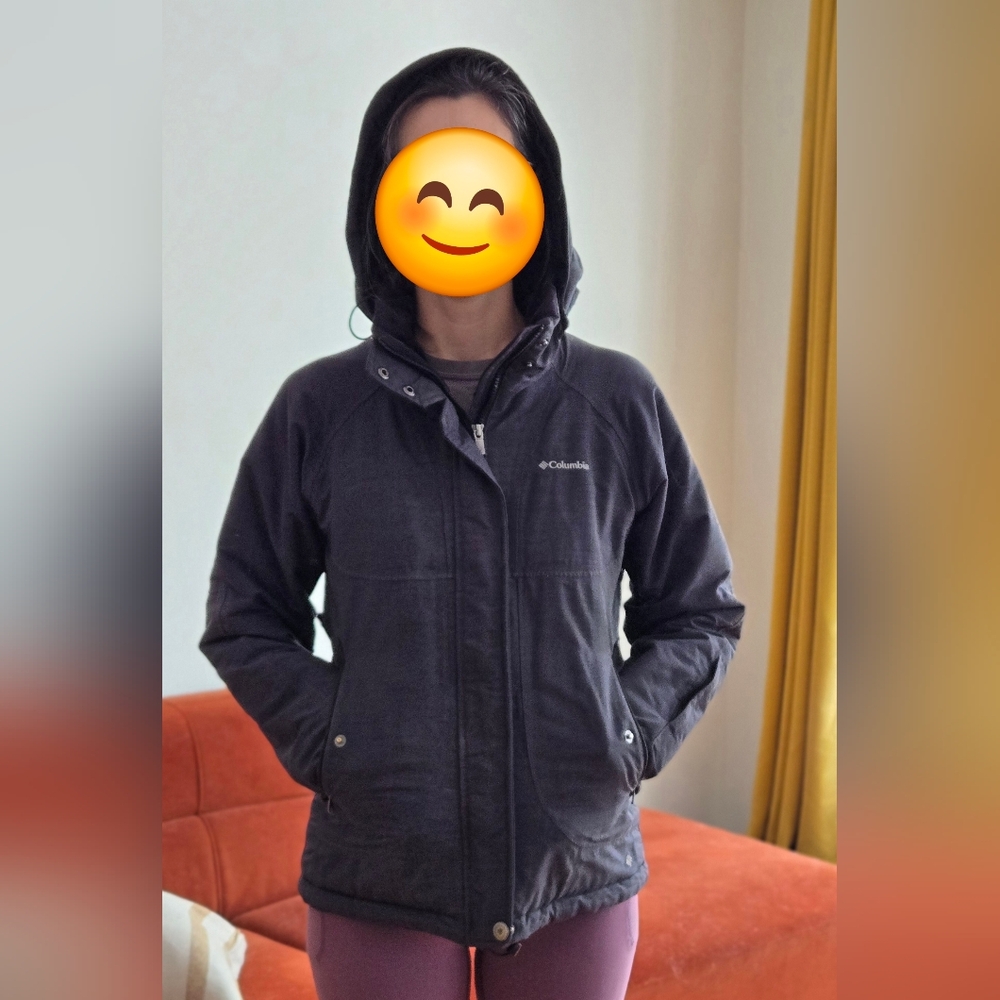Columbia Omni Heat Ski Jacket Black/Dark Blue